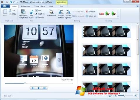 Screenshot Windows Movie Maker Windows 7