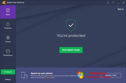Screenshot Avast Free Antivirus Windows 7