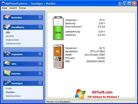 Screenshot MyPhoneExplorer Windows 7