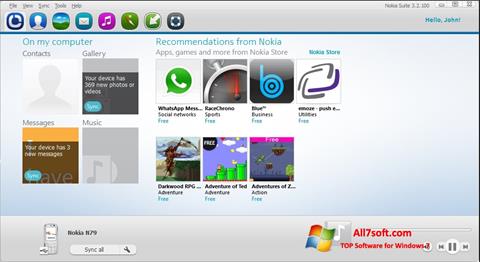Screenshot Nokia PC Suite Windows 7