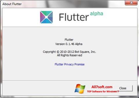 Screenshot Flutter Windows 7