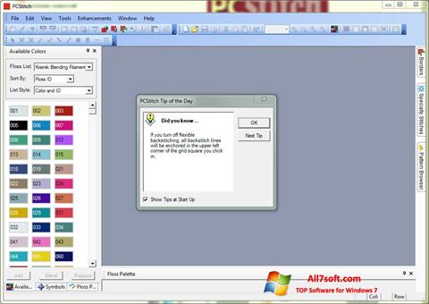 Screenshot PCStitch Windows 7