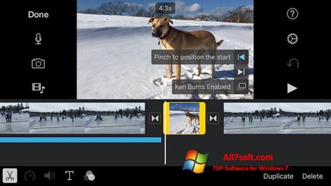 Screenshot iMovie Windows 7
