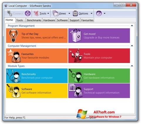 Screenshot SiSoftware Sandra Windows 7