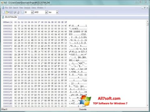 Screenshot Hex Editor Windows 7