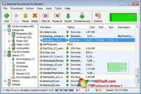 Screenshot Internet Download Accelerator Windows 7