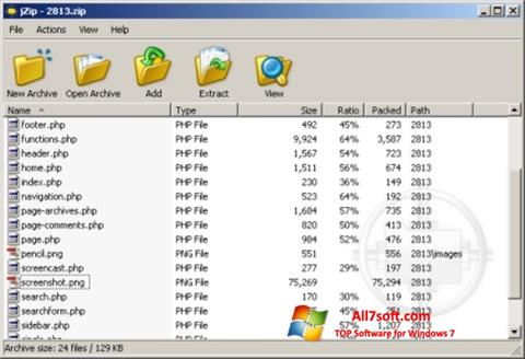Screenshot jZip Windows 7