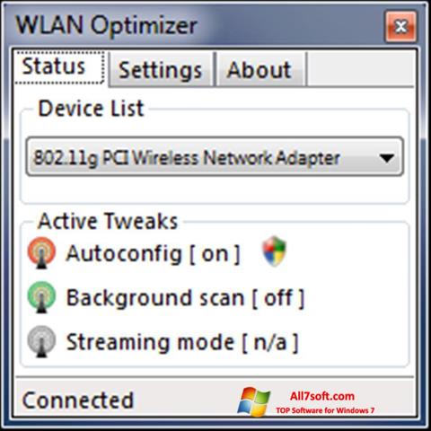 Screenshot WLAN Optimizer Windows 7