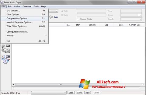 Screenshot Exact Audio Copy Windows 7