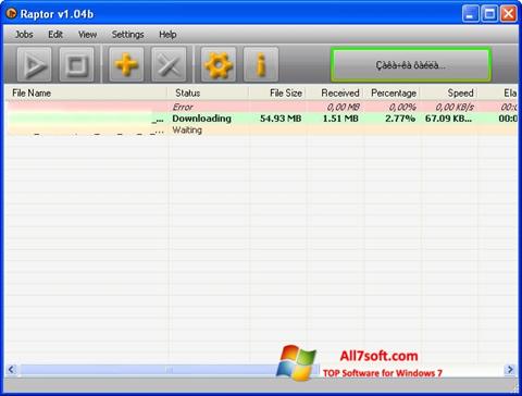 Screenshot Raptor Windows 7
