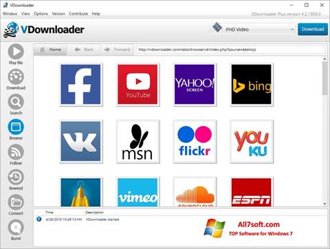 Screenshot VDownloader Windows 7
