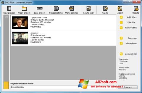 Screenshot DVD Flick Windows 7