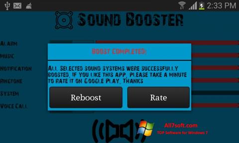 Screenshot Sound Booster Windows 7