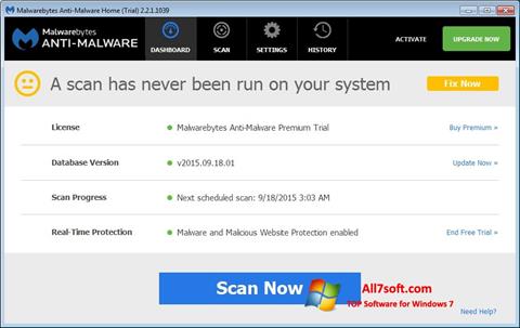 Screenshot Malwarebytes Anti-Malware Windows 7