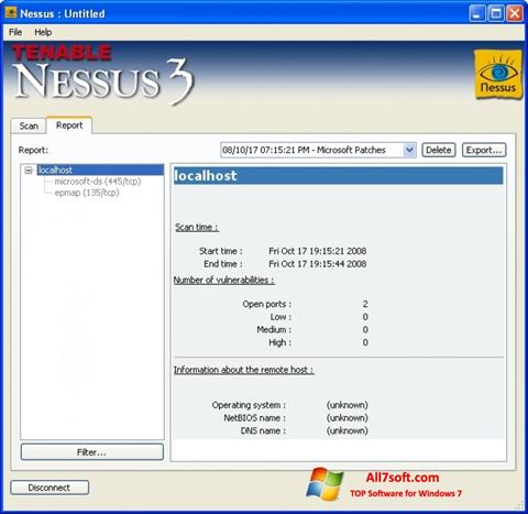Screenshot Nessus Windows 7