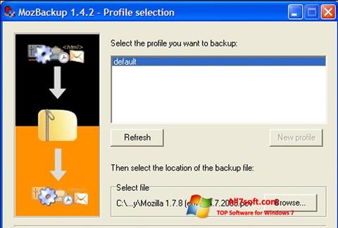 Screenshot MozBackup Windows 7