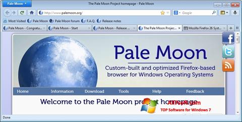 Screenshot Pale Moon Windows 7