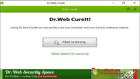 Screenshot Dr.Web CureIt Windows 7