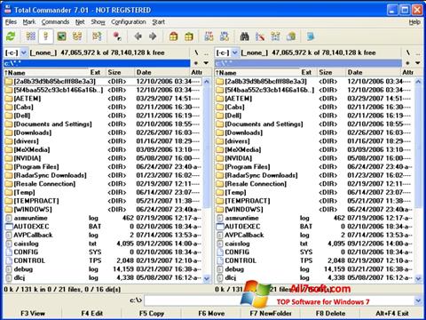 Screenshot Total Commander Windows 7