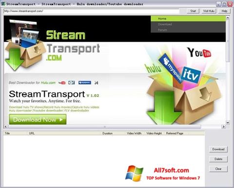 Screenshot StreamTransport Windows 7
